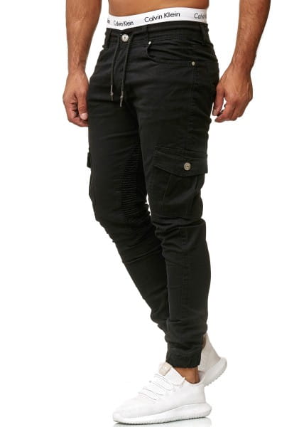 Herren Chino Hose Jeans Designer Chinohose Slim Fit Männer Skinny 3207C