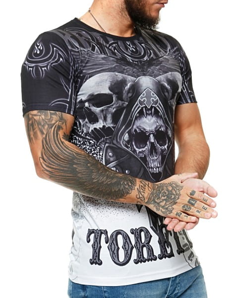 Herren T-Shirt Kurzarm Rundhals Toretto Modell 1492