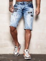 Herren Shorts Bermuda Jeansshorts Destroyed Wash Clubwear Modell E7502