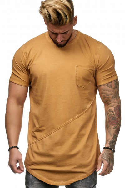 OneRedox Chemise pour homme Sweat à capuche à manches longues Chemise à manches courtes Sweatshirt T-Shirt 9032