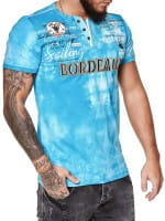 OneRedox Herren T-Shirt Kurzarm Rundhals Bordeaux Tee Modell 3589