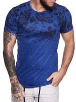 Heren T-Shirt korte mouw brede hals overmaat Tee Model 1468