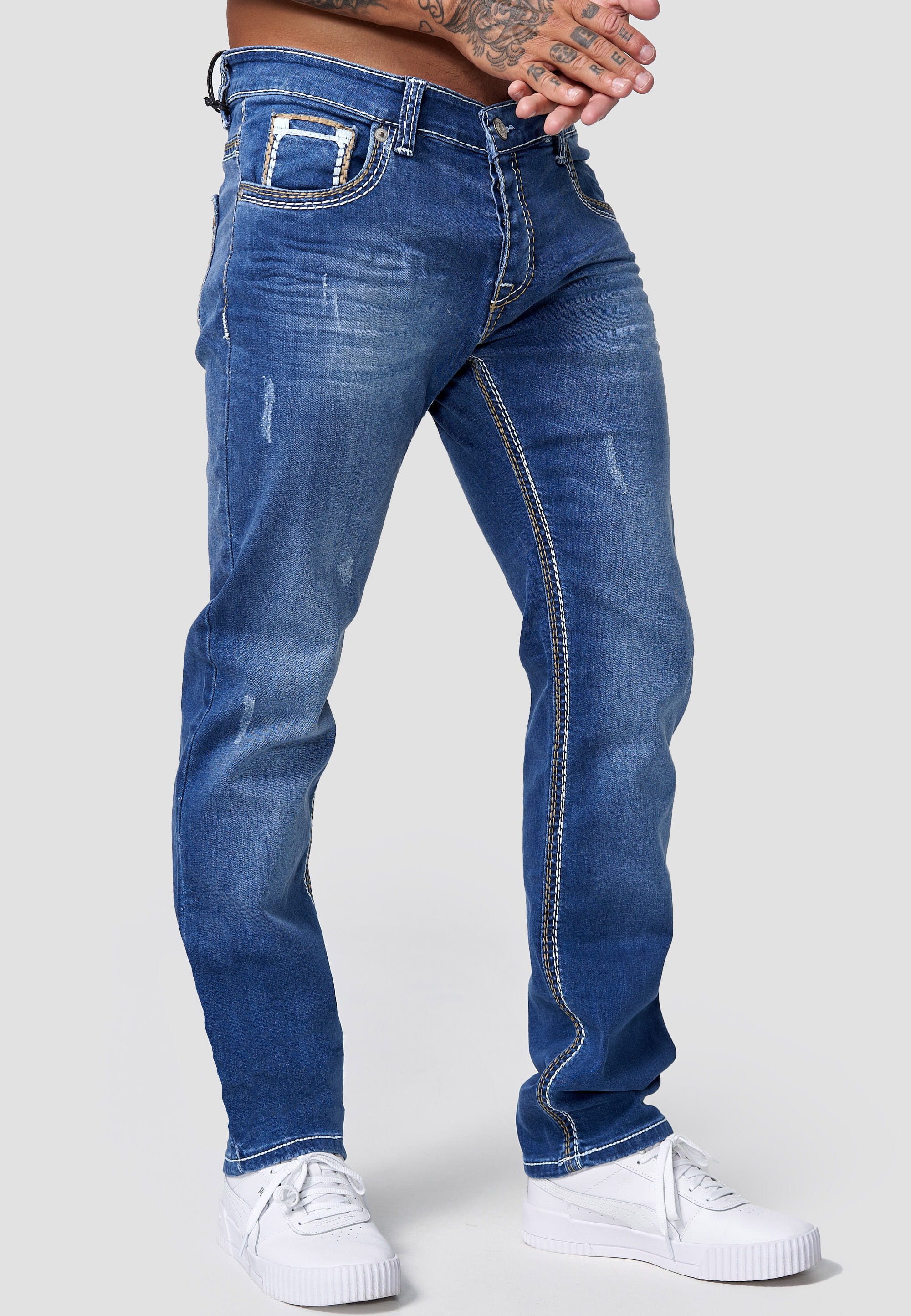 Herren Jeans Hose Slim Fit Männer Skinny Denim Designerjeans 5176C | | OneRedox Stijlfabriek