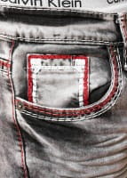 OneRedox Hommes Jeans Jeans Denim Slim Fit Used Design Modèle 5172