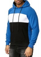 OneRedox Pull à capuche pour homme Sweat à capuche Sweat à capuche Sweat à manches longues Sweat à manches longues Sweat Jacket Basic Stripes