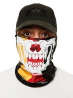 OneRedox Gesichtsschutz Halstuch Bedruckt Biker Schal Ski Motorrad Gesichtsmaske
