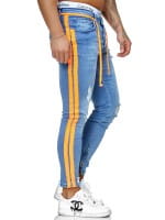 Pantalon en jean pour homme de marque Jeans de coupe régulière Modèle de base en stretch j-8003-bo
