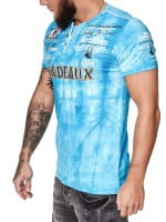 OneRedox Herren T-Shirt Kurzarm Rundhals Bordeaux Tee Modell 3589
