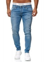 OneRedox Designer Jeans Pantalons Jeans pour hommes Coupe Régulière Skinny Fit Basic Stretch Jeans Pantalons Modèle 611