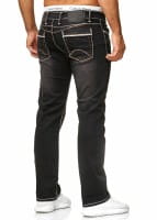 OneRedox Hommes Jeans Jeans Denim Slim Fit Used Design Modèle 5167
