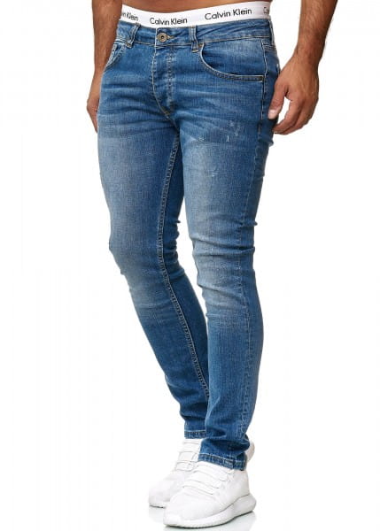 OneRedox Designer Jeans Pantalon Jeans pour hommes Pantalon jeans Regular Skinny Fit Pantalon Jeans Basic Stretch