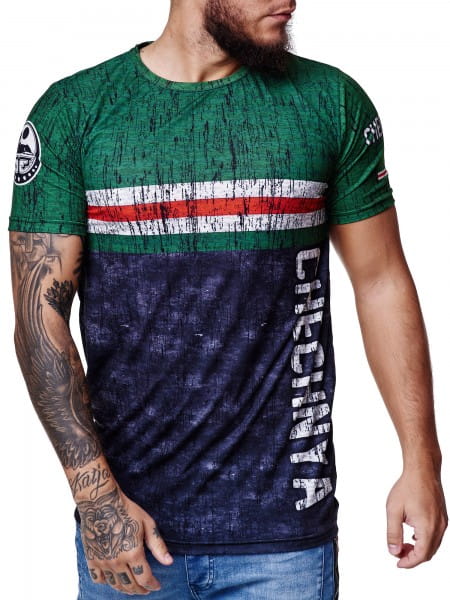 Herren Länder T-Shirt Kurzarm Rundhals Fußball Fanshirt